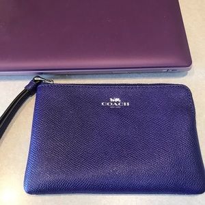Small Coach Purple Wristlet